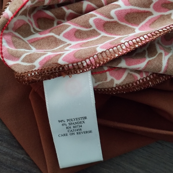 Dress Brown & Pink Small BCBGMaxAzria - Picture 5 of 8